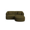 MODULARES-ECKSOFA rechts Campi aus strukturiertem Stoff grün 3 Sitzplätze - Grün, Textil (156/180cm) - Cosmopolitan Design