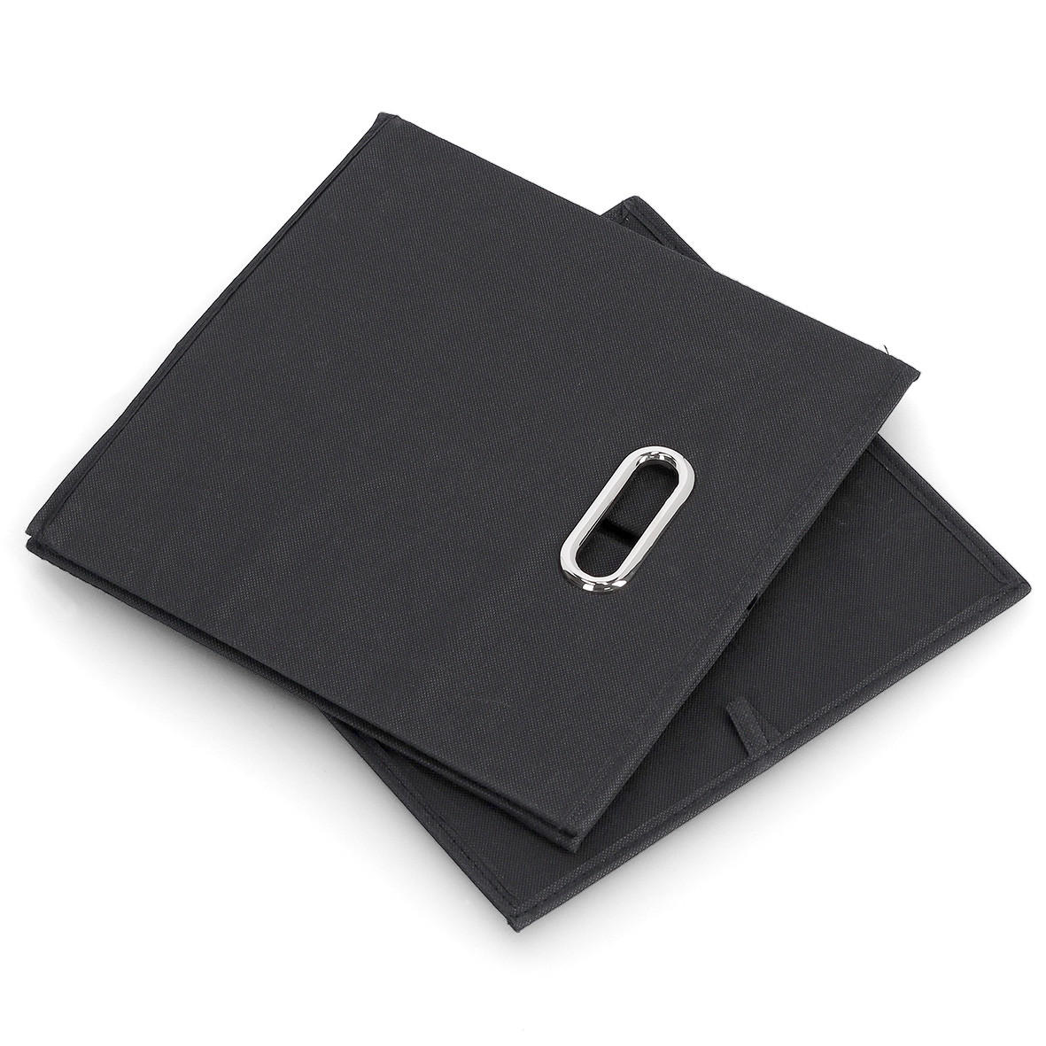 Thumbnail - Zeller Present Aufbewahrungsbox, Schwarz, Textil, 32x32x32 cm, Ordnen & Aufbewahren, Aufbewahrungsboxen