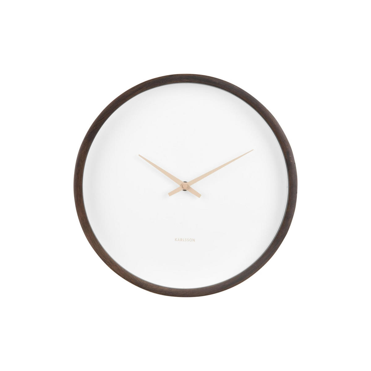 WANDUHR Ancho Ø32,6 cm - Braun, Holz (32.6/32.6/8cm) - Karlsson