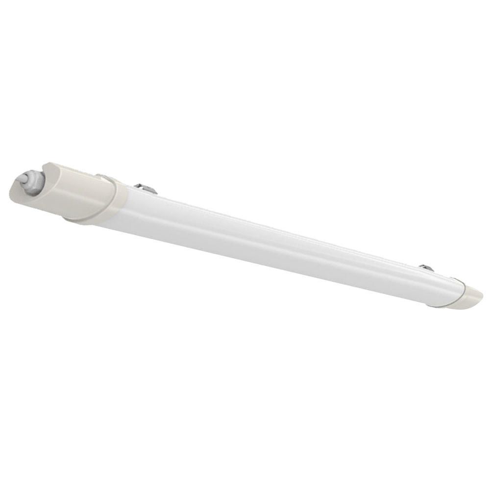 LED AUSSENLEUCHTE Wannenleuchte Weiß - Weiß, Kunststoff (60/6/3.5cm)