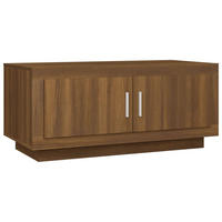 COUCHTISCH Braun Eichen-Optik 102x50x45 cm Holzwerkstoff - Braun, Holz (102/50/45cm) - furnicato
