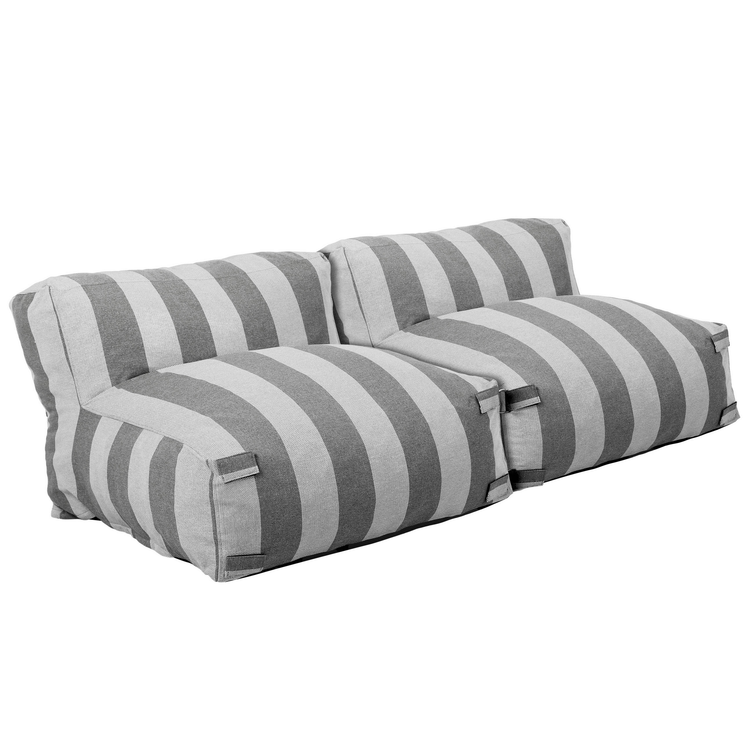 SESSEL 2-tlg., grau - Grau, Textil (85/65/170cm) - Oviala