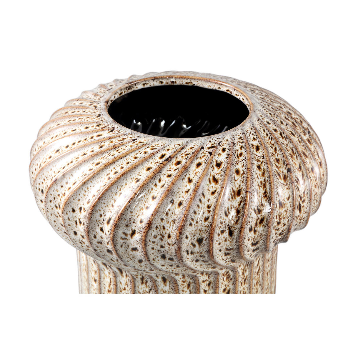 TOPF Sindi Braun 25/25/30cm - Braun, Keramik (30cm) - PTMD Collection