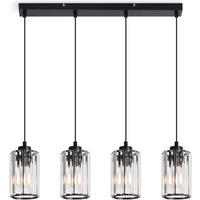 KRONLEUCHTER Flamgard 20.0/10.5/140.0 cm - Schwarz, Metall (140/20/10.5cm) - ZMH