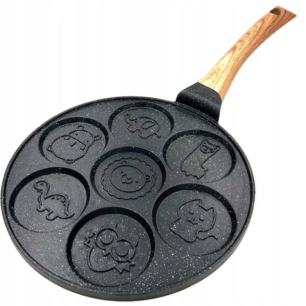 PFANNKUCHENPFANNE Schwarz 43/26/2 cm KS5120 - Schwarz, Metall (26cm) - Krisberg 