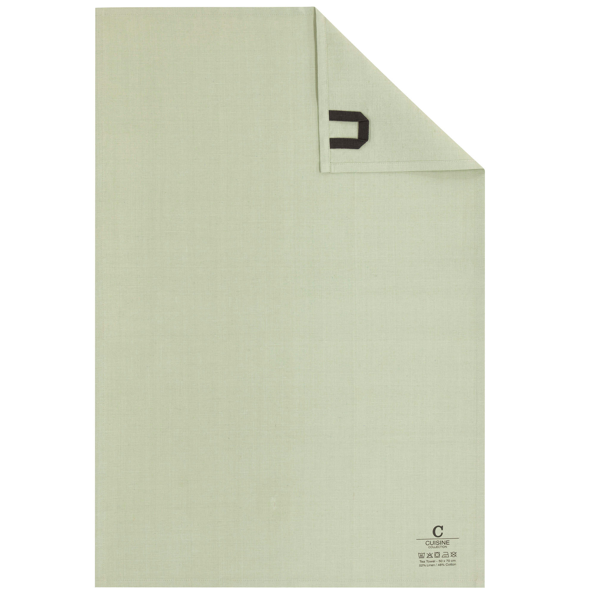 GESCHIRRTÜCHER CUISINE NATURE UNI 531 WASABI - 40 - Grün, Textil (50/70cm) - Cawoe