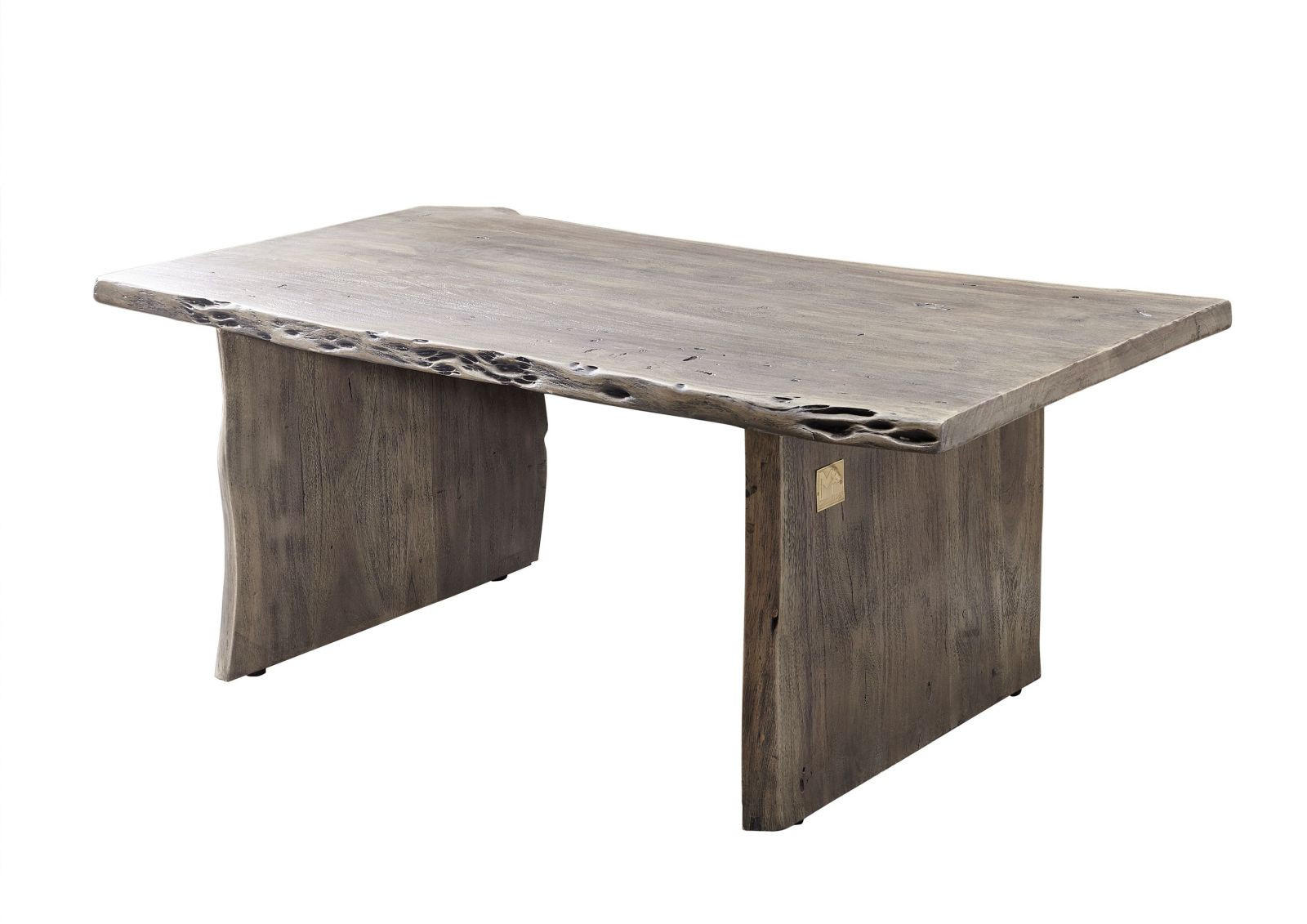 COUCHTISCH Akazie 120x60x45 Akazie grau lackiert PURE ACACIA #427 - Grau, Holz (120/60/45cm) - Massivmoebel24