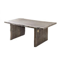 COUCHTISCH Akazie 120x60x45 Akazie grau lackiert PURE ACACIA #427 - Grau, Holz (120/60/45cm) - Massivmoebel24