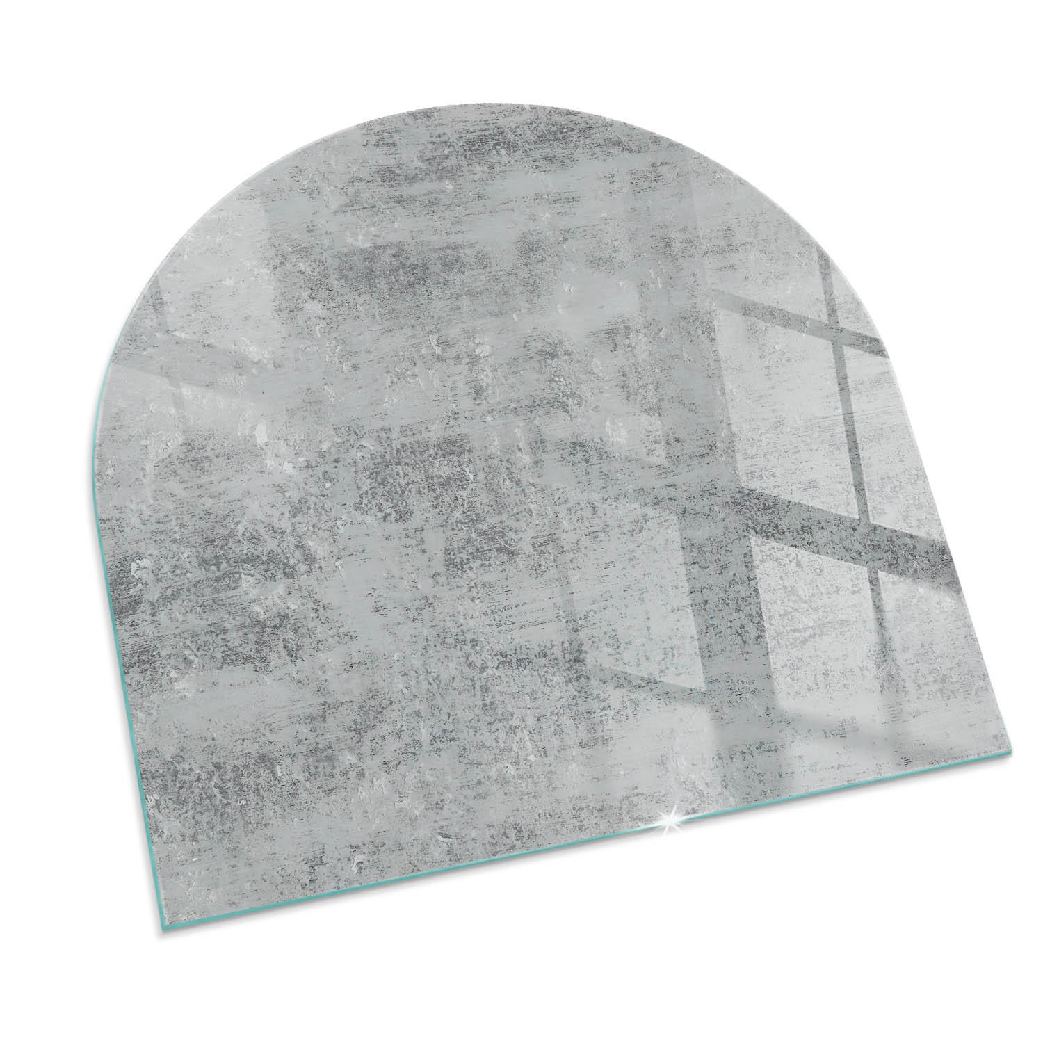 ArtPrintCave Glasplatte Grau 100x100x0.4 cm