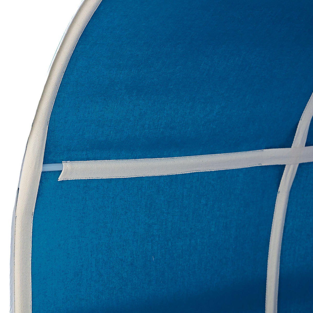 HOCHBETT 90/200 cm in Weiß und BLau mit Rutsche+Lattenrost+Matratze - Blau/Weiß, Holz/Textil (90/200cm) - Homestyle4u