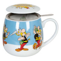 KAFFEEBECHER Asterix Portion Magique mit Sieb und Deckel - Naturfarben, Keramik (0.3L) - Könitz