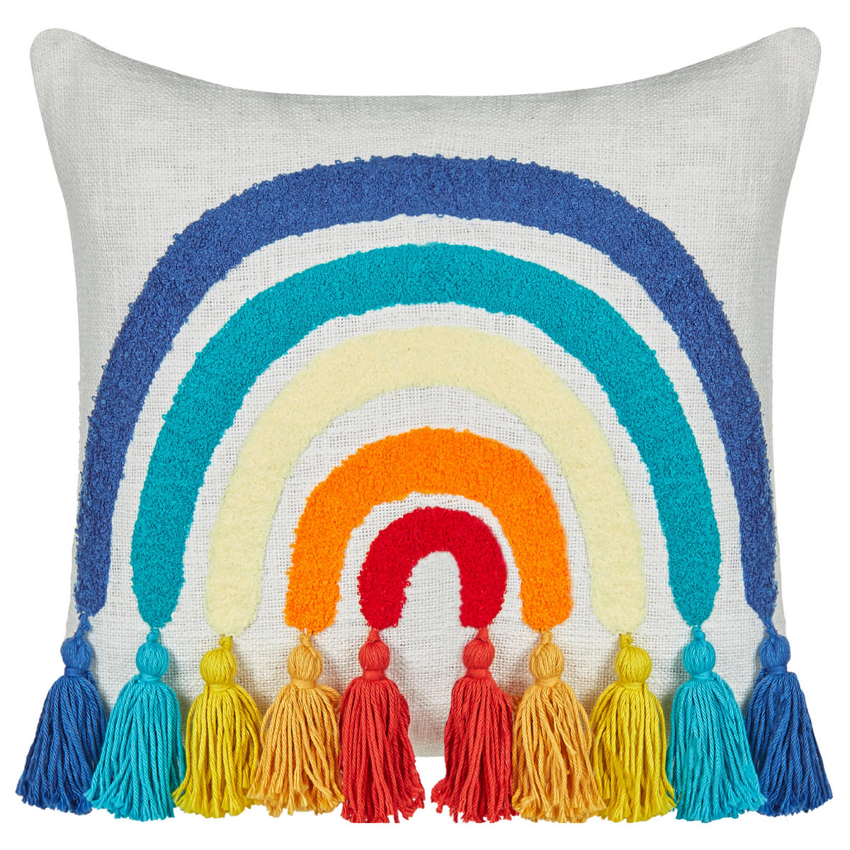 DEKOKISSEN Bunt 45/45 cm Dorstenia - Multicolor, Textil (45/45/7cm) - Beliani