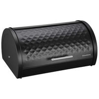BROTKASTEN Schwarz 38/28/15.5 cm KB7453 - Schwarz, Metall (28/15.5/38cm) - Klausberg 
