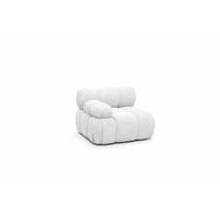 MODUL Seitlich, Für Modulares System, Stoff Abriamo, Ecru, Links, Selia - Ecru, Holz (95/70/95cm) - Kaiser Möbel