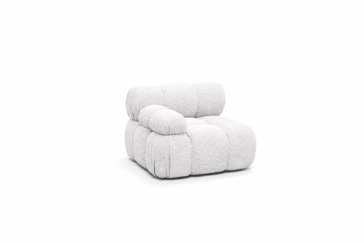 MODUL Seitlich, Für Modulares System, Stoff Abriamo, Ecru, Links, Selia - Ecru, Holz (95/70/95cm) - Kaiser Möbel