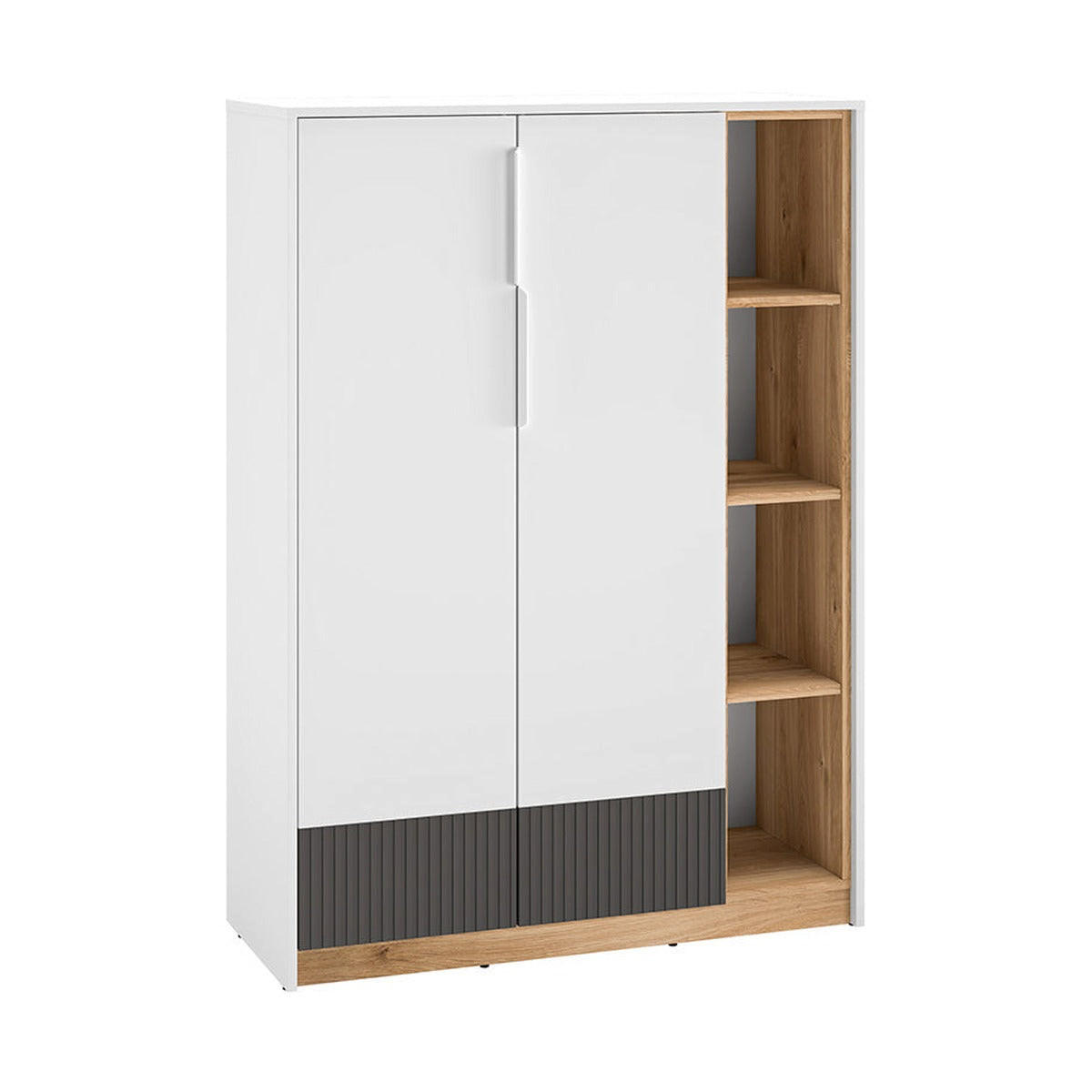 KOMMODE – 101 cm – Torino – Weiß - Weiß, Holzwerkstoff (101/140/40cm) - hi-markt