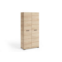 DREHTÜRENSCHRANK ALBANO 90/186/56cm 2-türig Sonoma Eiche - Sonoma Eiche, Holzwerkstoff (90/186/56cm) - MASSENO