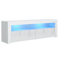 LOWBOARD ECLISSE 130,2/48,5/35 cm, Weiß - Weiß, Holzwerkstoff (130.2/48.5/35cm) - MASSENO