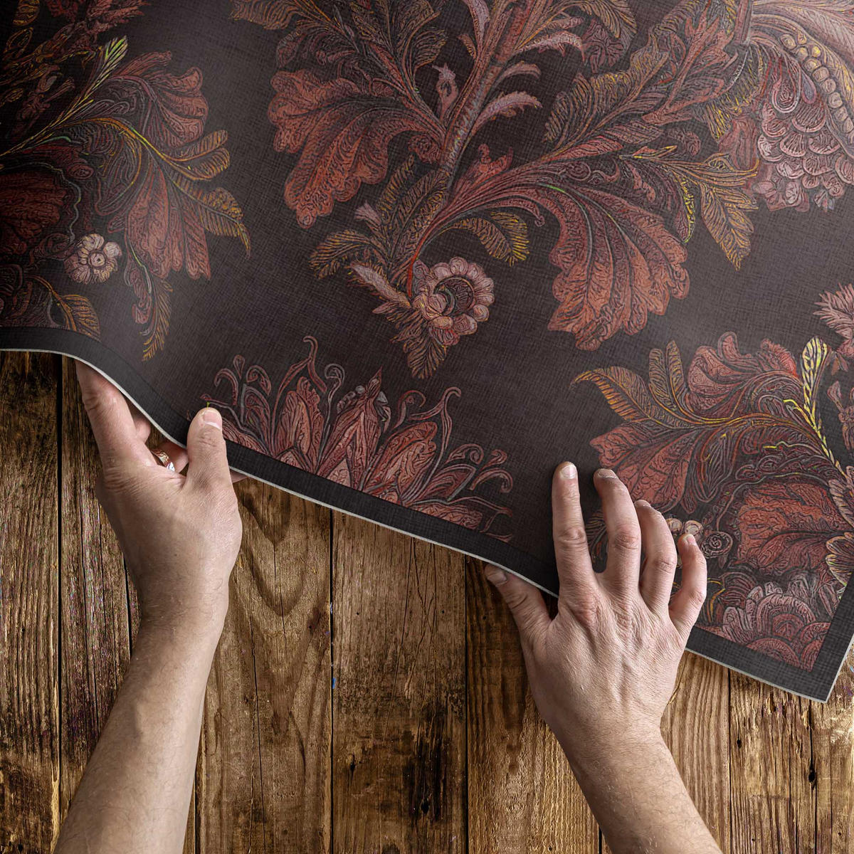 TEPPICH 100x150 cm Florale Komposition Vintage - Mokka, Kunststoff (100/150cm) - Wallfluent