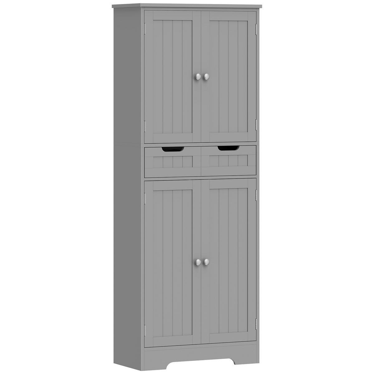 MIDISCHRANK DE-12543 60/30/160 cm Grau - Grau, Holzwerkstoff (30/160/60cm) - ComfortXL