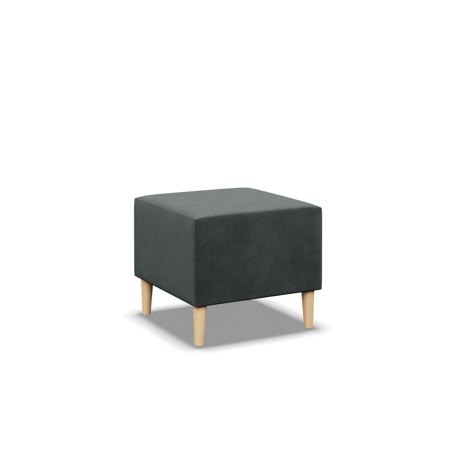 XXXLutz Sitzpouf Dunkelgrau 51x40x51 cm