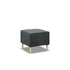 SITZPOUF 50 X 50 BLANK, Dunkelgrau - Dunkelgrau, Textil (51/40/51cm)