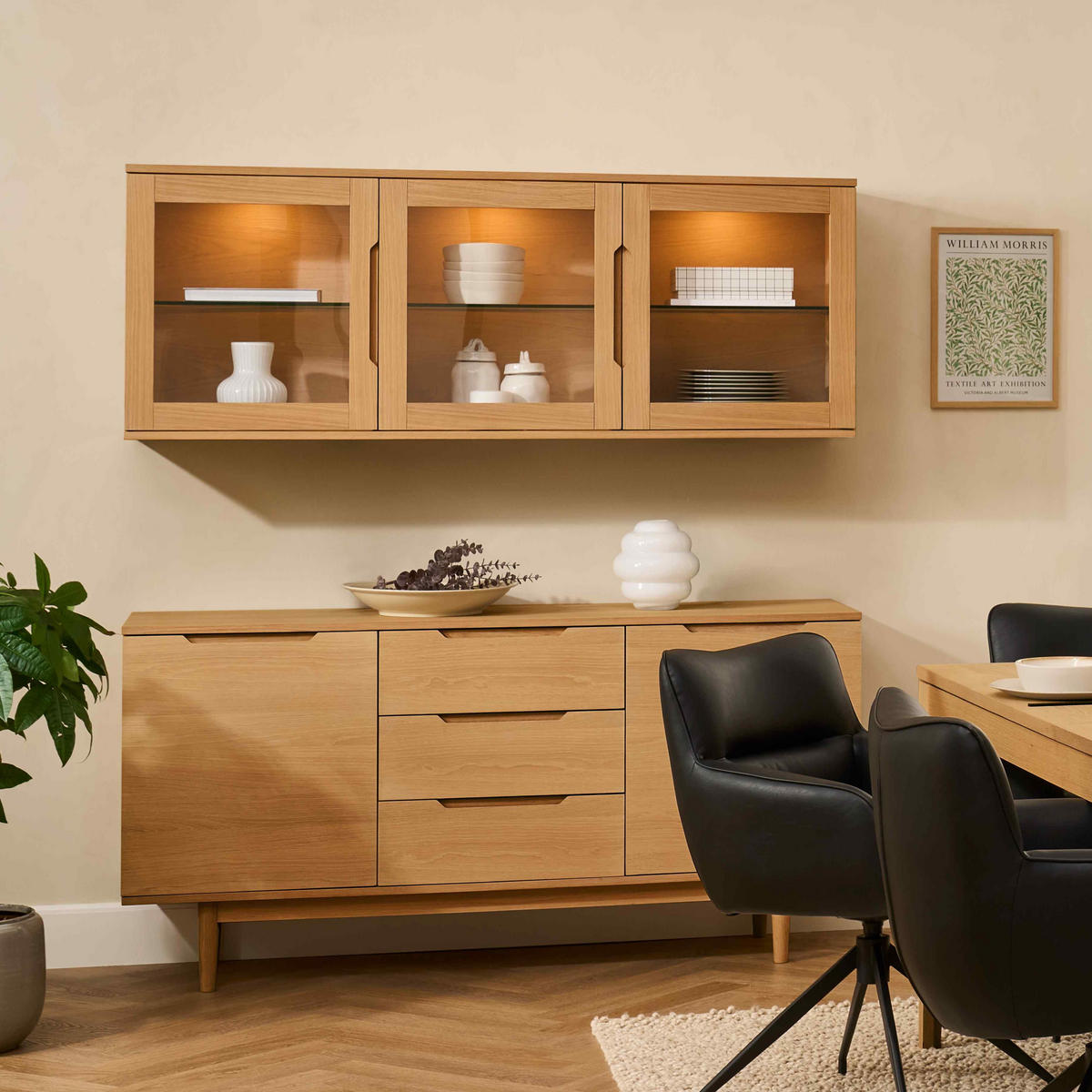 SIDEBOARD Wildeiche - Honigeiche/Eichefarben, Holz/Holzwerkstoff (160/80/45cm) - Furnhouse