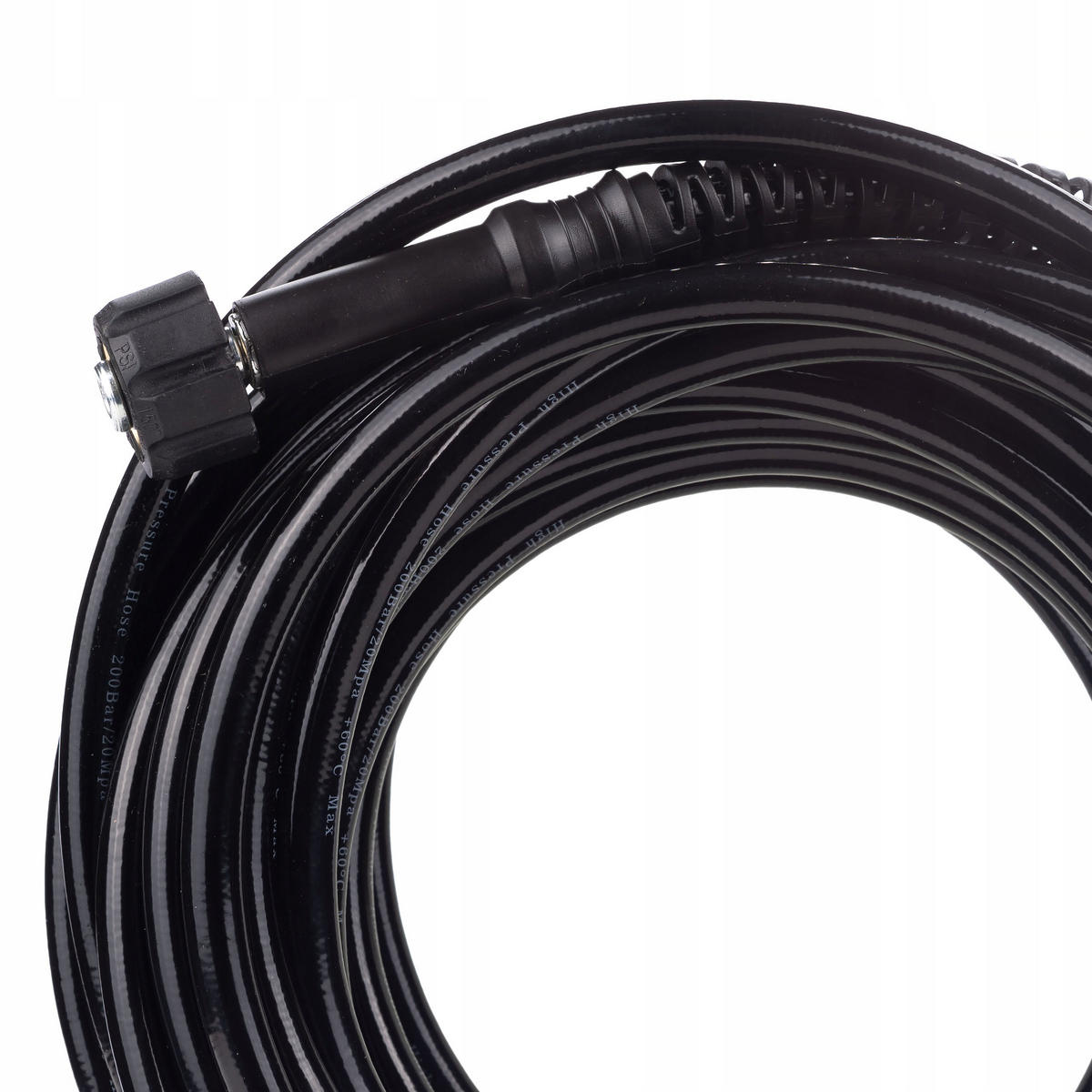SCHLAUCH M22 - 35 m, max. 200 bar, 60 °C, 1/4" Düse, Nylongeflecht, Innengewinde M22x1,5 - Multicolor, Kunststoff/Metall (10/10/10cm)