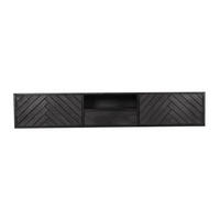 TV-MÖBEL New York Schwarz 35/180/33 cm - Schwarz, Holz (180/33/35cm) - Starfurn