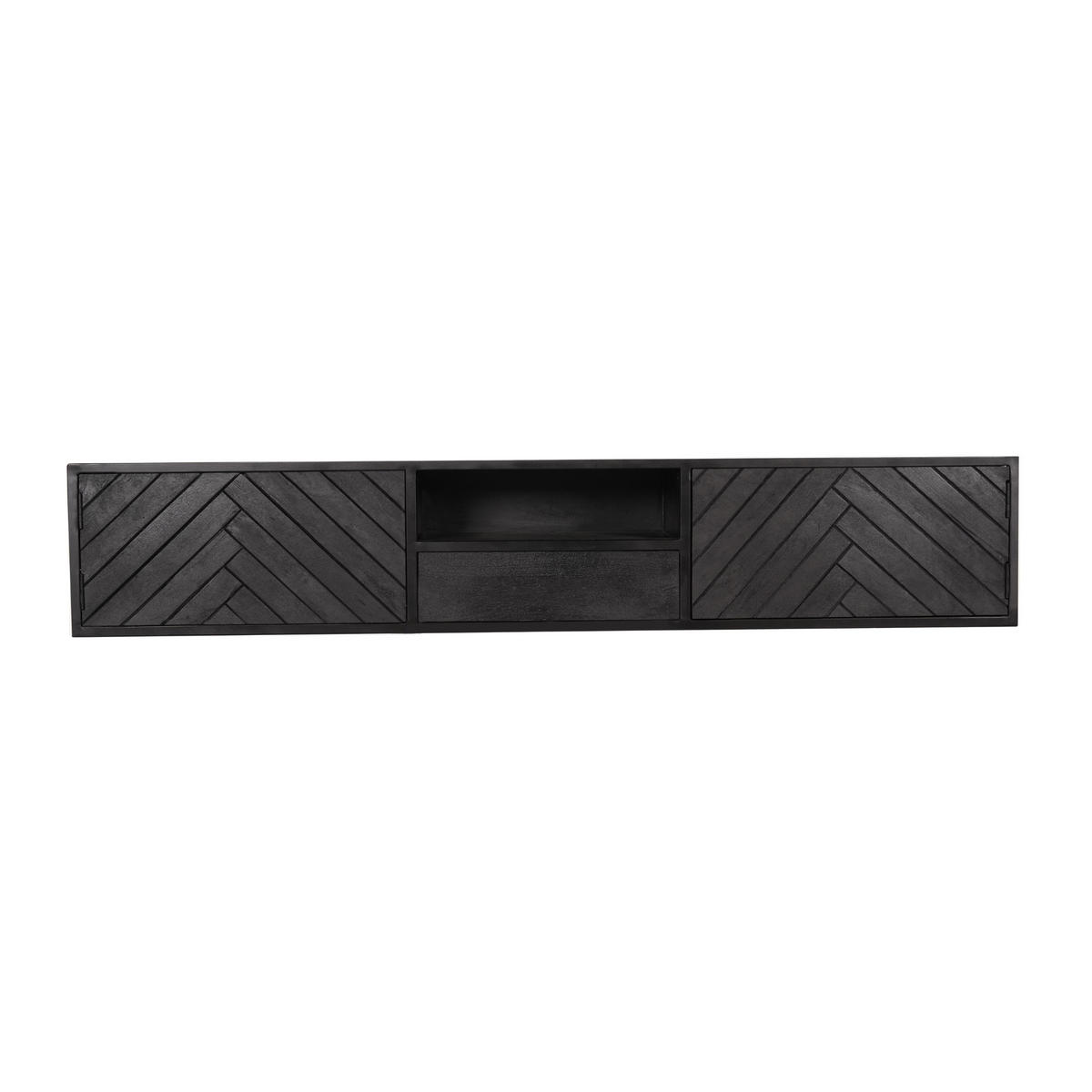 TV-MÖBEL New York Schwarz 35/180/33 cm - Schwarz, Holz (180/33/35cm) - Starfurn
