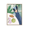 POSTER mit Rahmen Petra Lizde - Cafe - Eichefarben/Naturfarben, Holz/Papier (30/40cm) - Poster&Frame