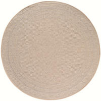TEPPICH Outdoor VENTOUX in Beige, mit Bordüre, Ø 80 cm - Beige, Textil (80/80cm) - KADIMA DESIGN
