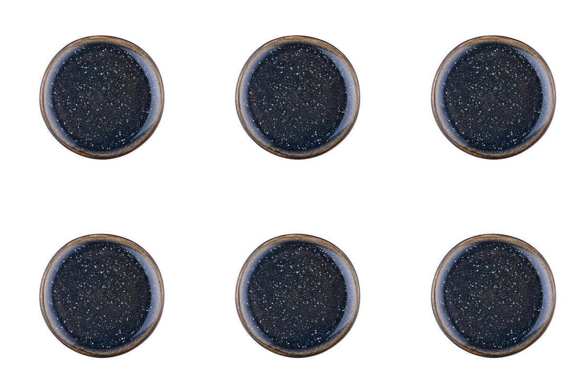 TELLER Iris Ø16cm - 6er-Set - Nachtblau - Blau, Keramik (16cm) - Björn