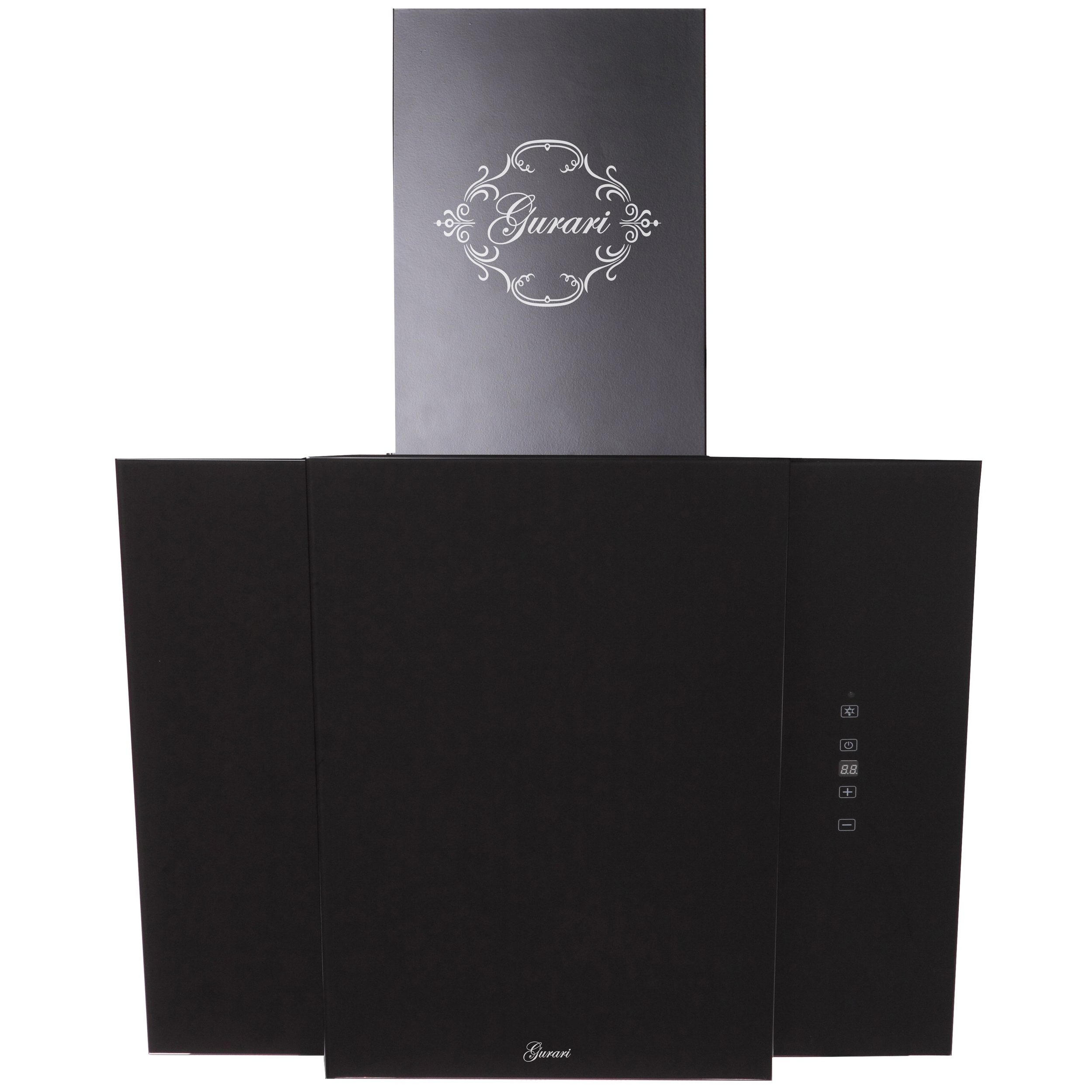 DUNSTABZUGSHAUBE GCH S 171 60 BL Prime + Umluftset, 60 cm Schwarz - Schwarz, Metall (60/102.5/40.5cm) - Gurari
