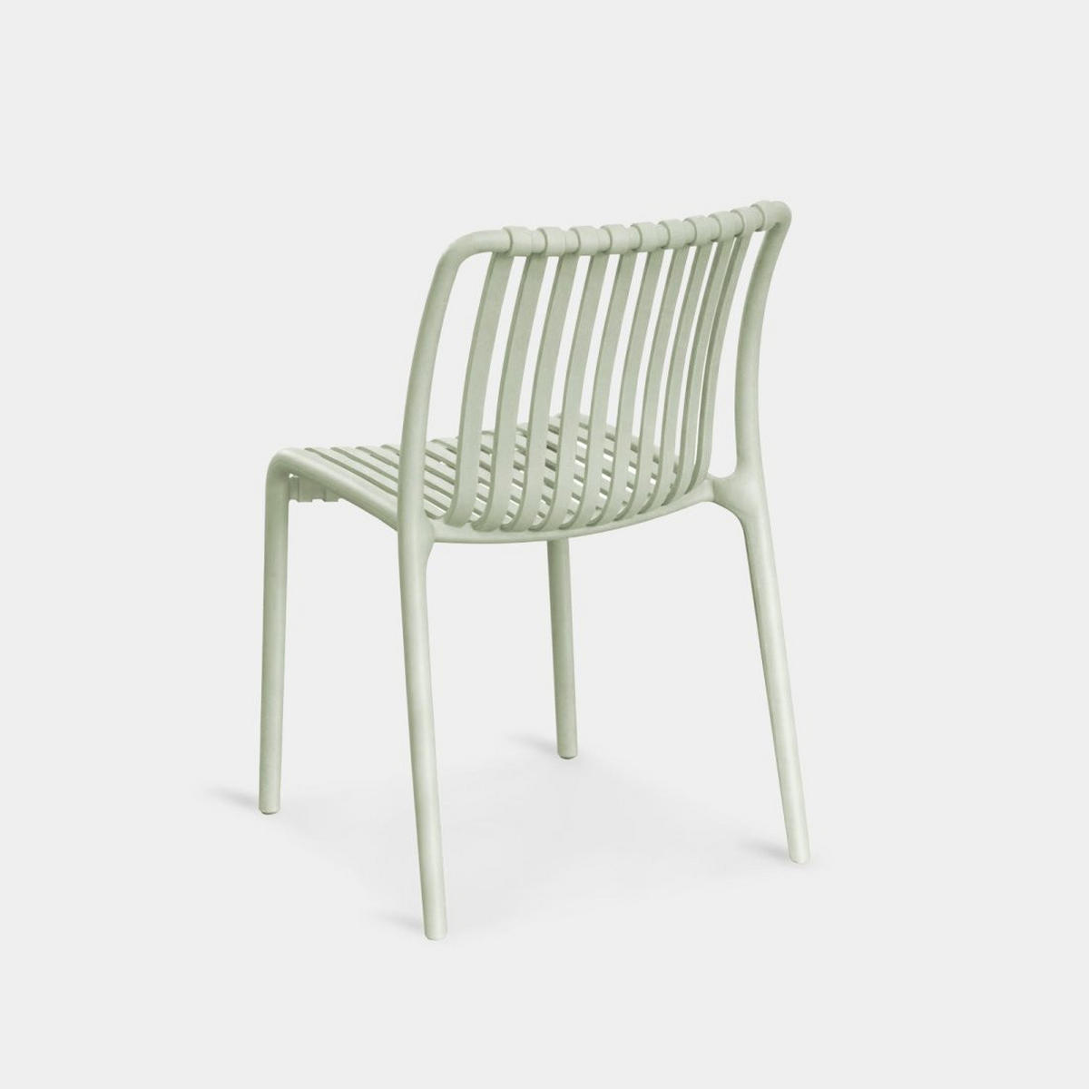 GARTENSTUHL Ollie Grün 45 cm x 78 cm 4er-Set - Grün, Kunststoff (45/78/62cm) - Klast Home