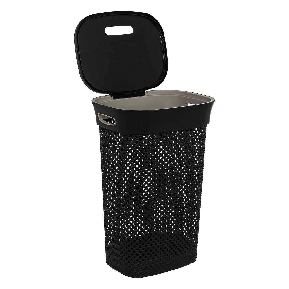 WÄSCHEKORB Hamper 60 l 42/33/61 cm - Anthrazit, Kunststoff (33/61/42cm) - 5five Simply Smart