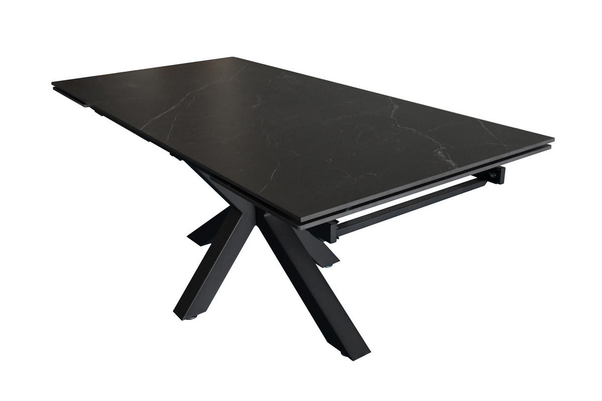 ESSTISCH MIMO - Schwarz, Keramik (90/180/76cm) - SAM