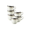 ESPRESSOTASSEN Terra Corso 0,09 l 6er Set - Beige/Grau, Keramik (0.09L) - Seltmann Weiden