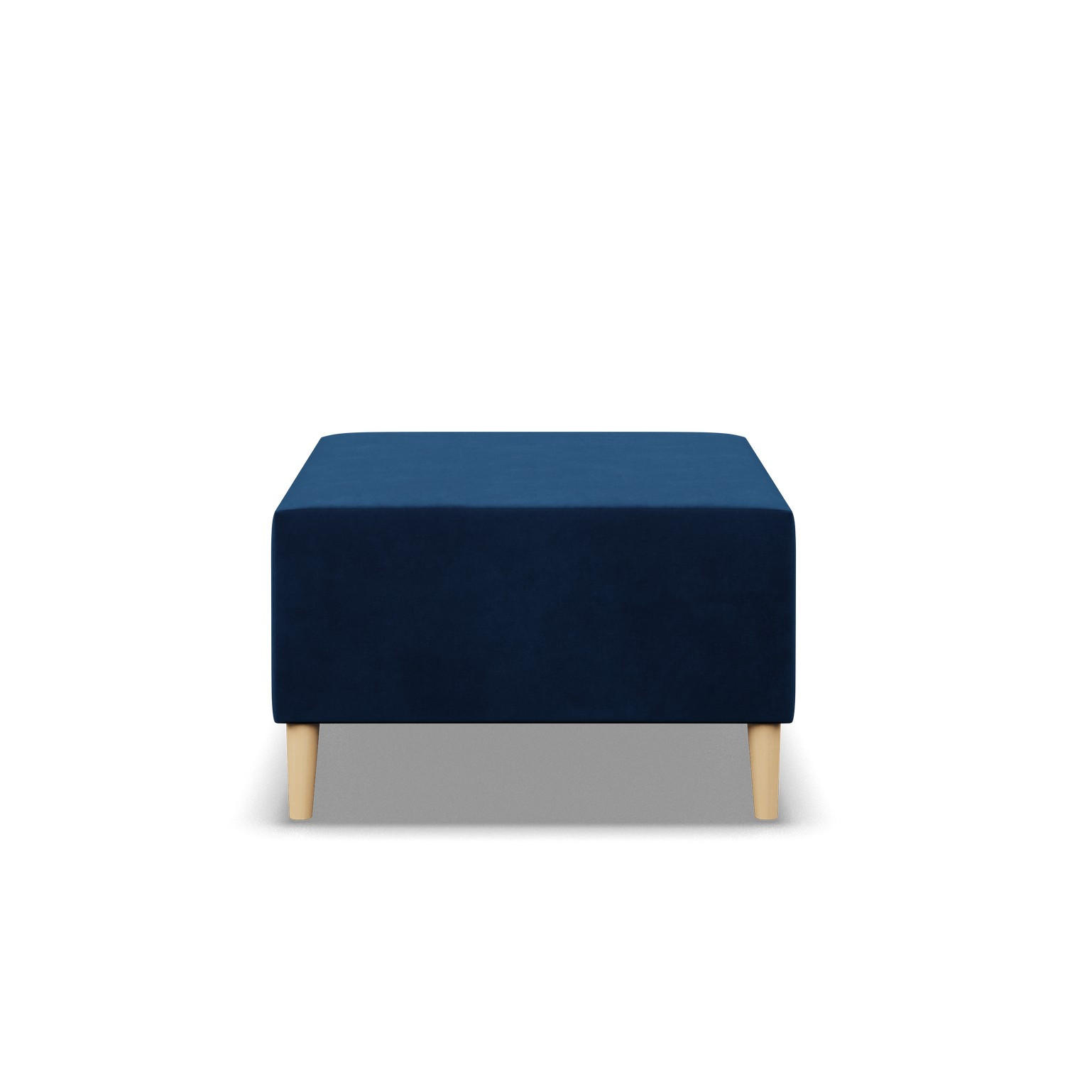 SITZPOUF 70 X 70 BLANK, Dunkelblau - Dunkelblau, Textil (71/40/71cm)