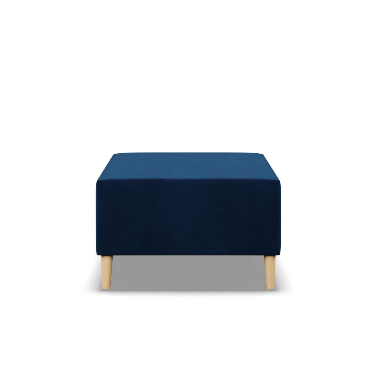 SITZPOUF 70 X 70 BLANK, Dunkelblau - Dunkelblau, Textil (71/40/71cm)