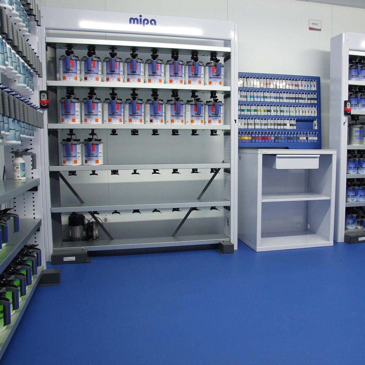 PVC-FLIESEN für Garage, Werkstatt, Sporthalle - Blau - Los von 1 m² - Blau, Kunststoff (50/50/1.1cm) - MOSAIK FLOOR