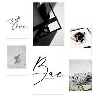 POSTER Set Mit 6 Mode Luxus A3 & A4 Rahmenlos - Klar, Papier (29/3cm) - Nacnic