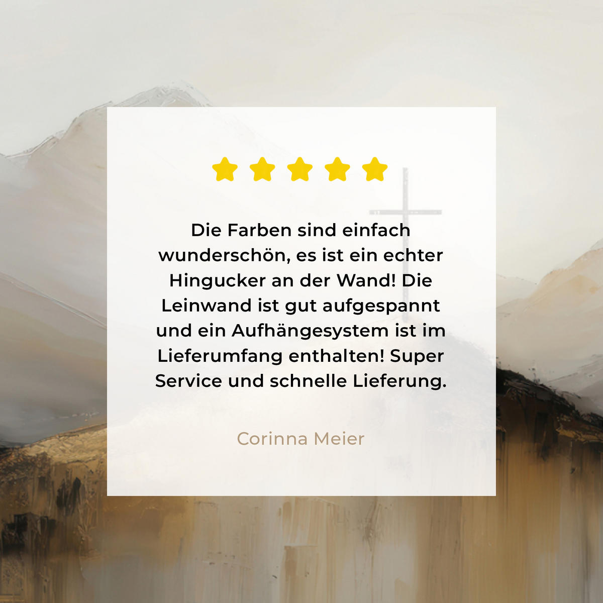 LEINWANDBILD Hügel - Abstrakt - Kreuz - Christentum Wandbild 40x30 cm - Beige, Textil (40/30cm) - MuchoWow