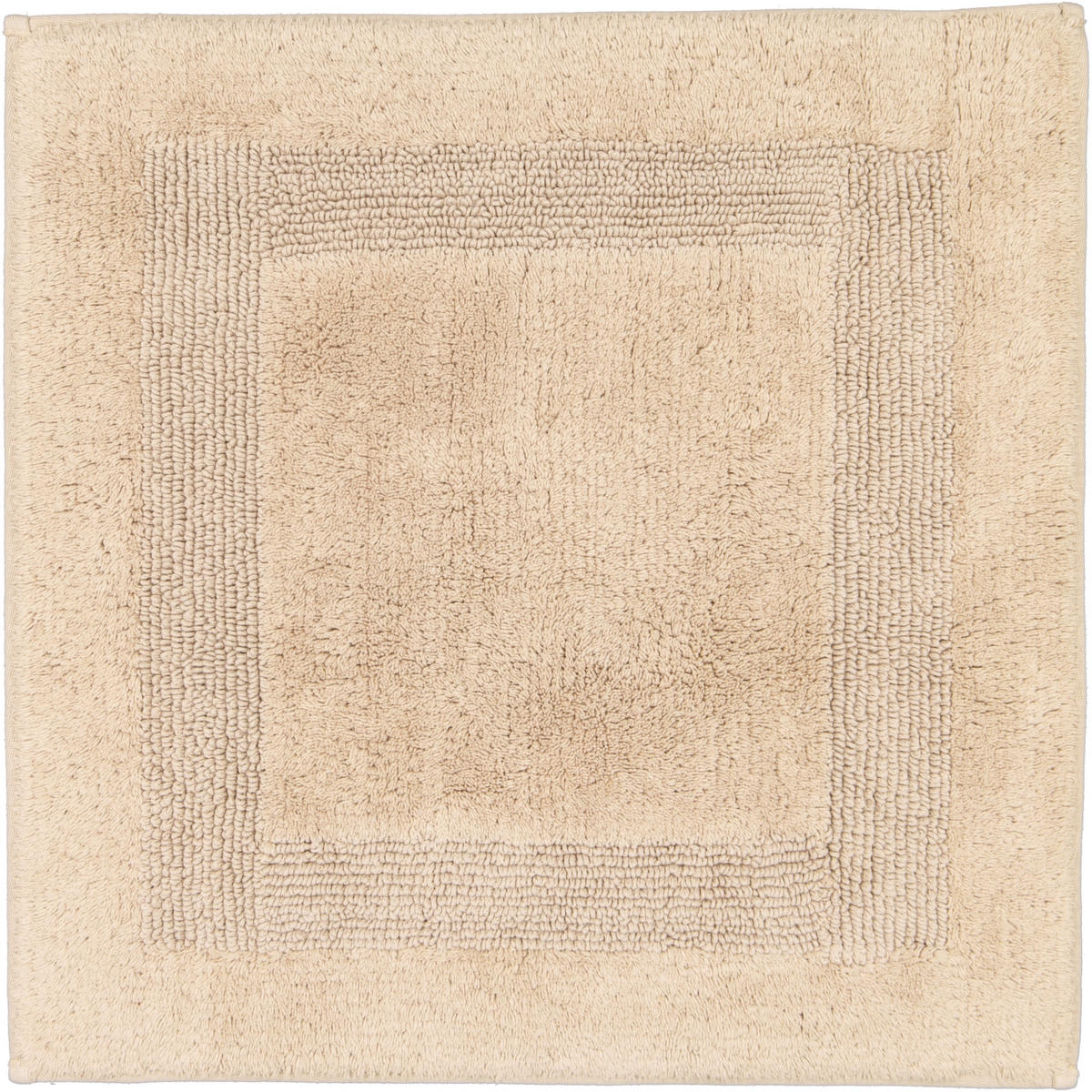 BADTEPPICHE LUXUS BADTEPPICH 1000 SAND - 375 - Beige, Textil (60/60cm) - Cawö