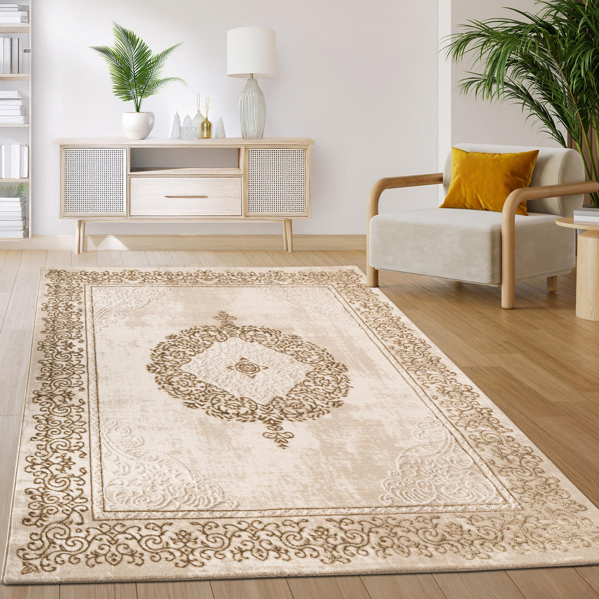 KURZFLORTEPPICH 240/340 cm Paris 208 - Beige, Textil (240/340cm) - Paco Home