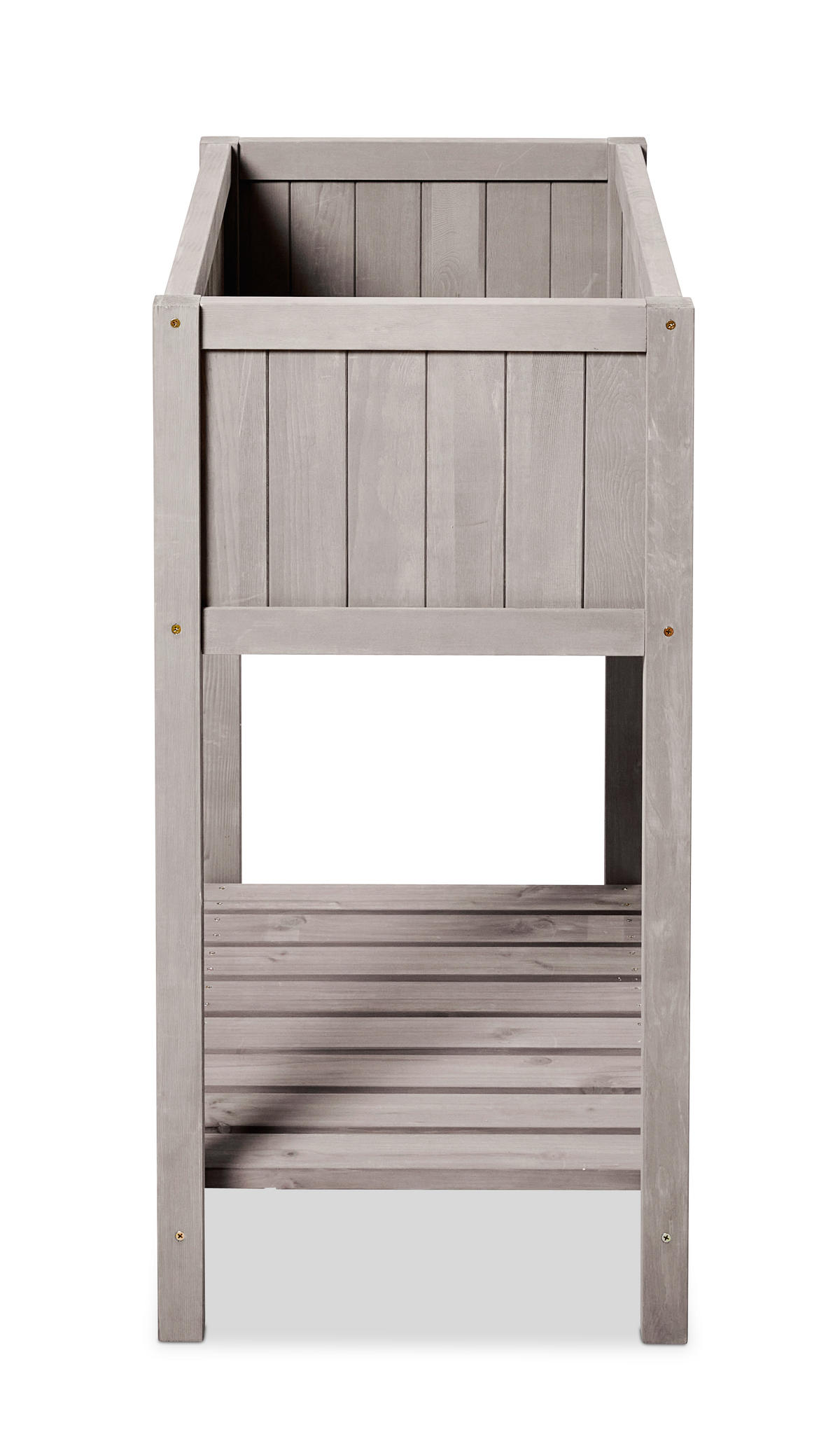 HOCHBEET GESEKE mit Ablage 75*45*85 cm - Grau, Holz (75/85/45cm)