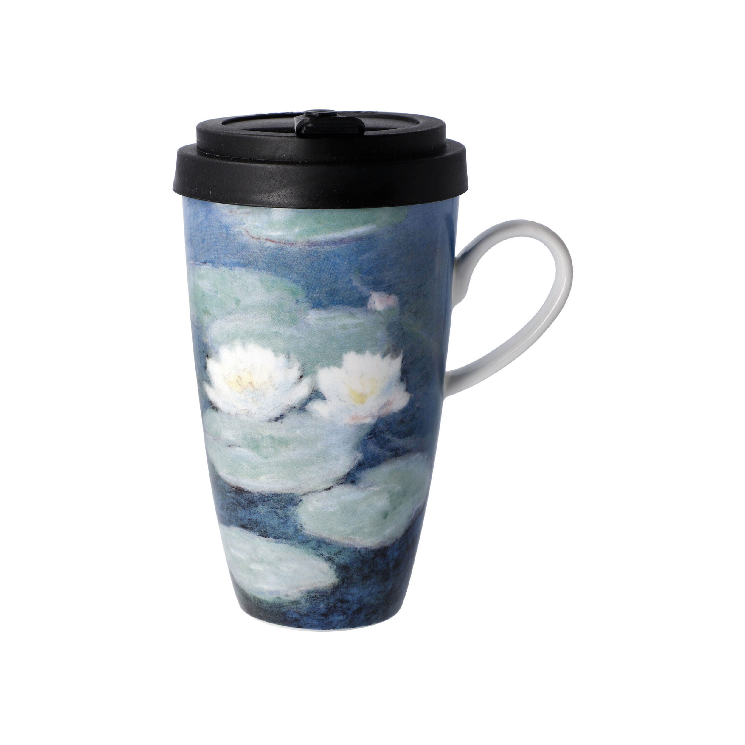 KÜNSTLERBECHER To Go Claude Monet - Seerosen, Artis Orbis, Fine Bone China, Bunt, 500 ml - Multicolor, Keramik (0.5L) - Goebel