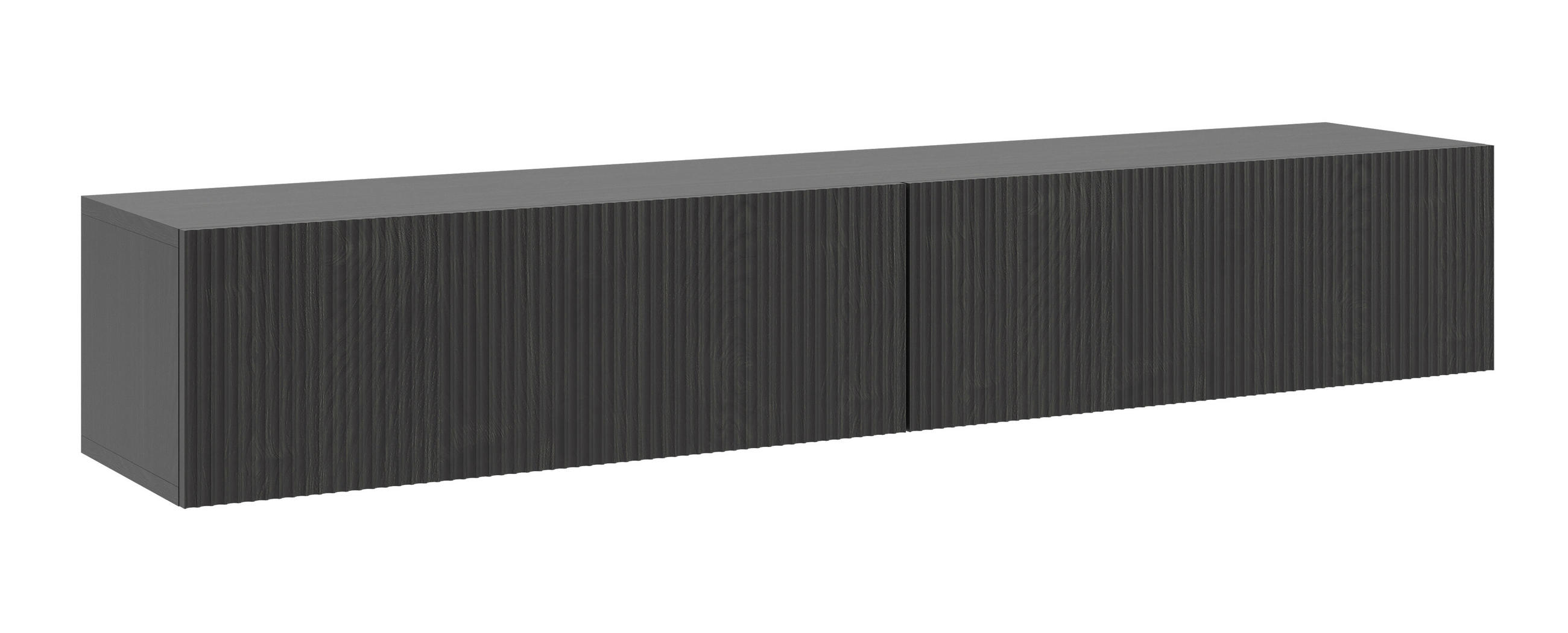 TV-HÄNGEBOARD Nolie Holzoptik Esche Schwarz 175 cm - Schwarz, Holz/Holzwerkstoff (175.5/28.5/31.6cm) - Selsey