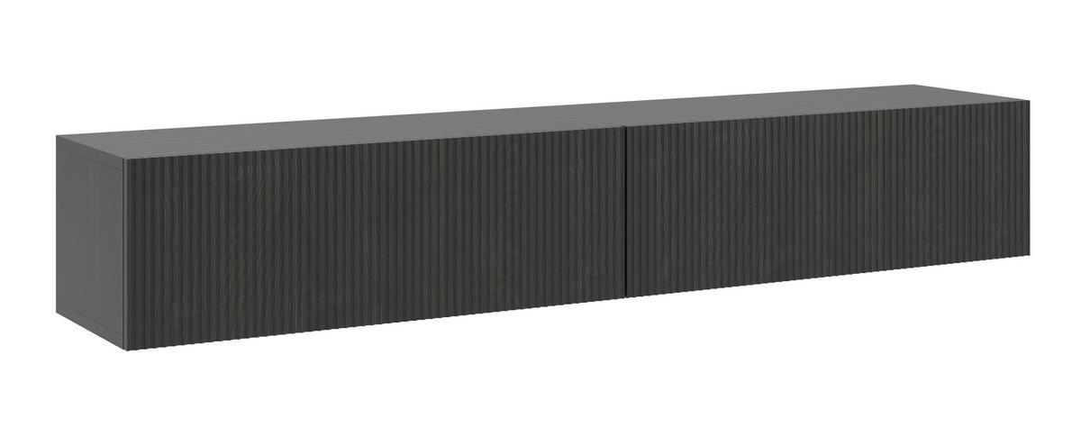 TV-HÄNGEBOARD Nolie Holzoptik Esche Schwarz 175 cm - Schwarz, Holz/Holzwerkstoff (175.5/28.5/31.6cm) - Selsey