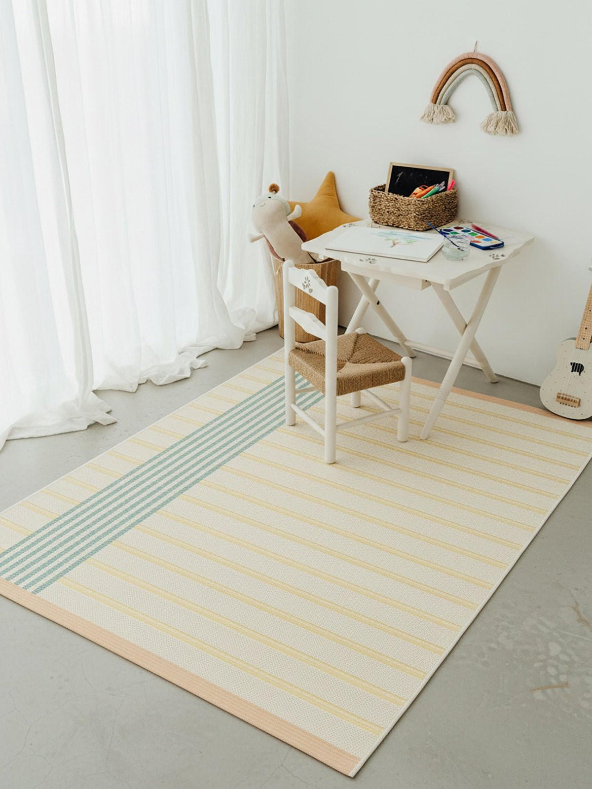 BUNTER Teppich für Innen- und Außenbereich gelb - Gelb, Textil (200/290cm) - AFK Living